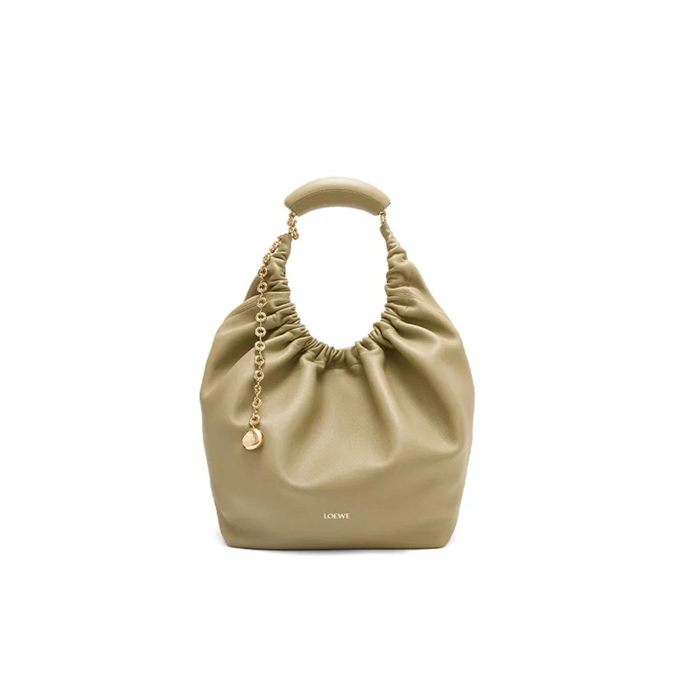 L0ew* medium soft nappa sheep leather squeeze bag a914q37x01-9584 (34*33*13.5cm)